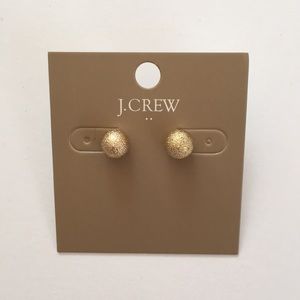 NTW J Crew Gold Ball Stud Earrings